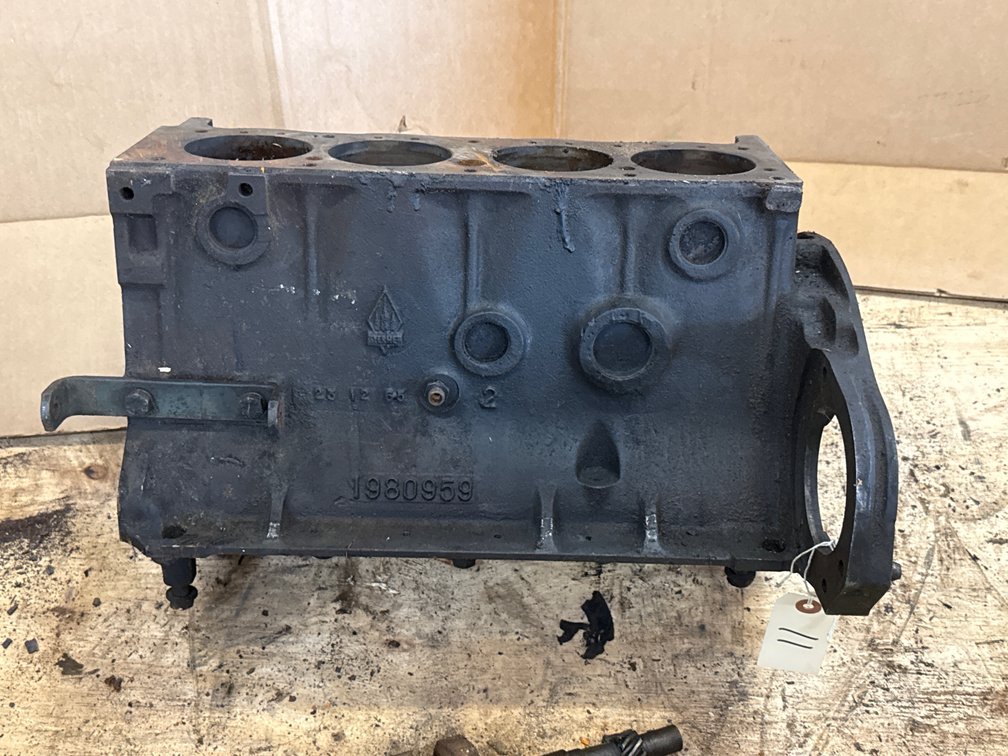 Vintage Sunbeam / Rootes Group Four-Cylinder Bare Engine Block