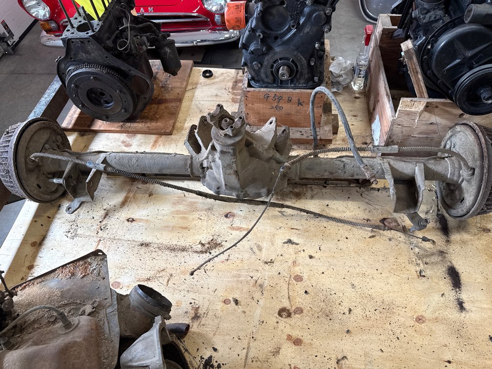 Vintage Automotive Rear Axle and Differential Assembly