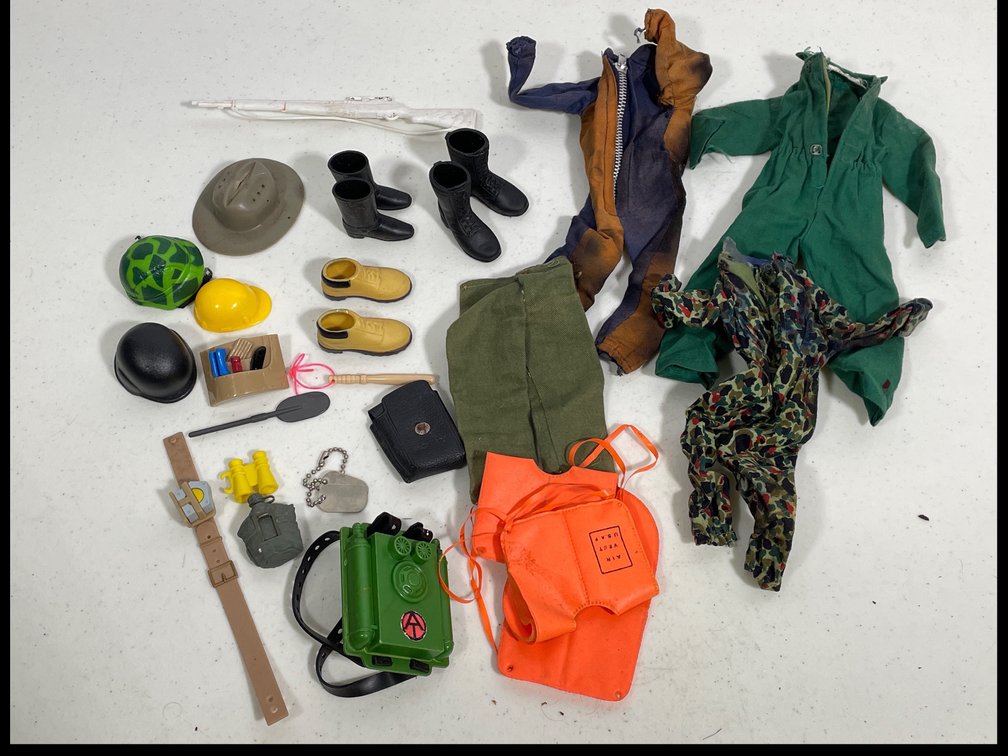 Vintage G. I. Joe Clothing, Boots, Hats, Accessories