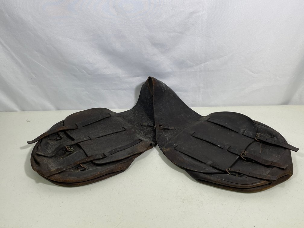 Antique Leather Saddlebags