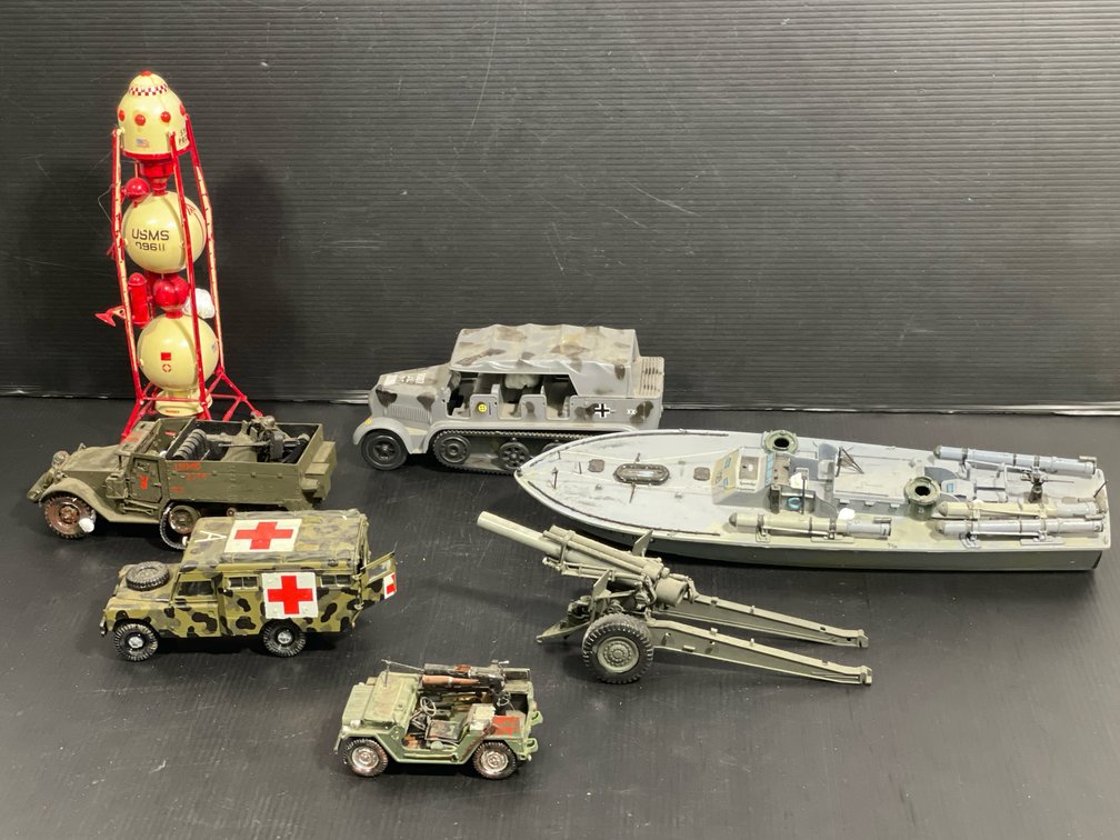6 Military Vehicle Models and Rocket