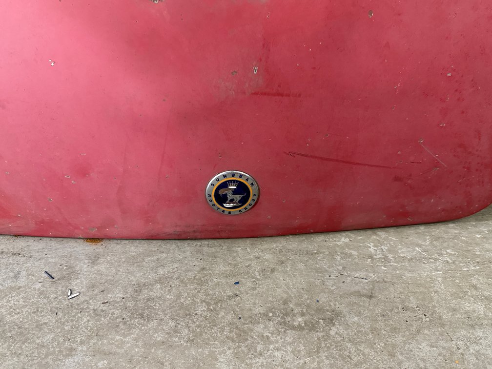 Sunbeam Hood with Enamel Rootes Emblem