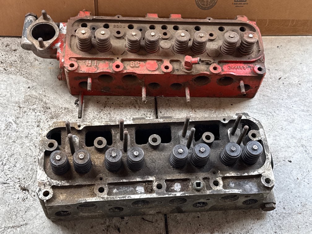 Vintage Sunbeam Four-Cylinder Engine Cylinder Heads