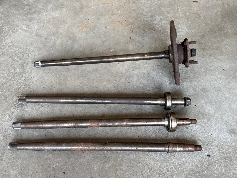 Vintage Axle Shafts and Drivetrain Spindles