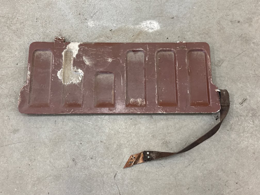 Vintage Sunbeam Battery Cover Tray Panel with Hold-Down Strap