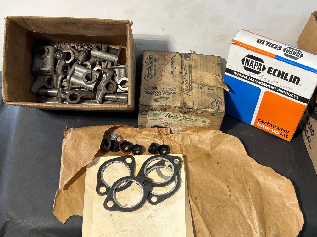 Vintage MG/Tiger Engine Rebuild & Carburetor Tune-Up Parts Lot