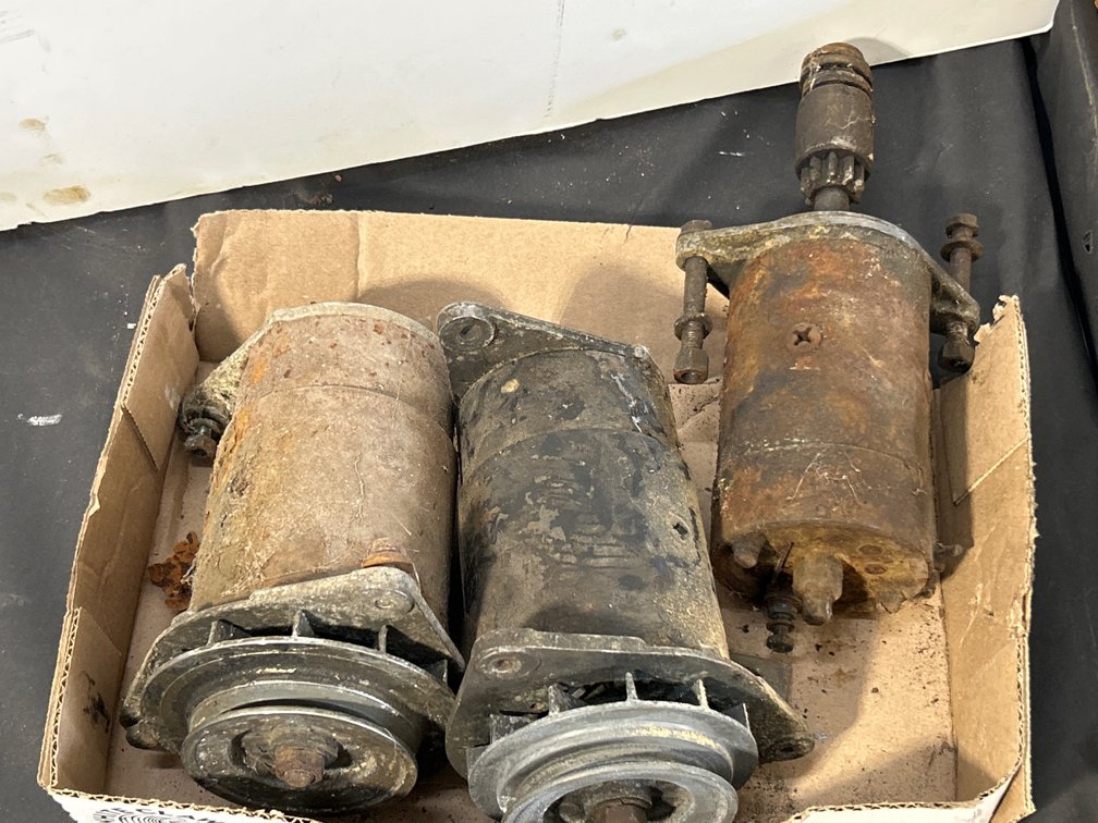 Vintage Sunbeam Engine Parts: Starter and 2 Generators