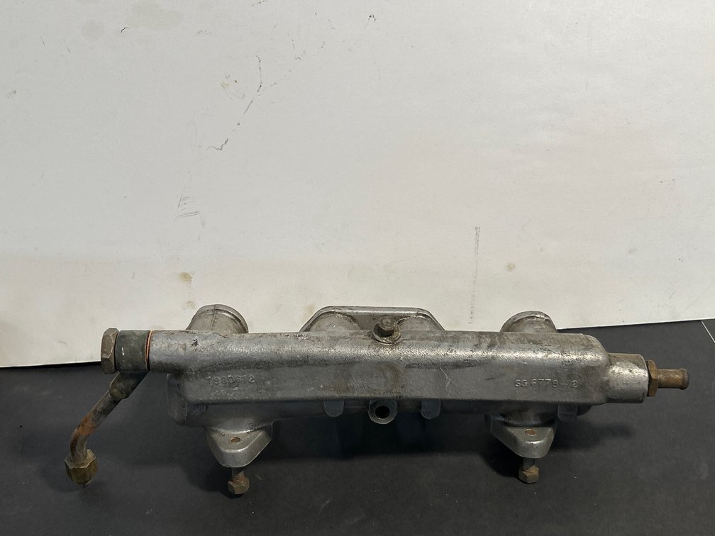 Vintage Sunbeam Alpine Aluminum Dual Carburetor Intake Manifold