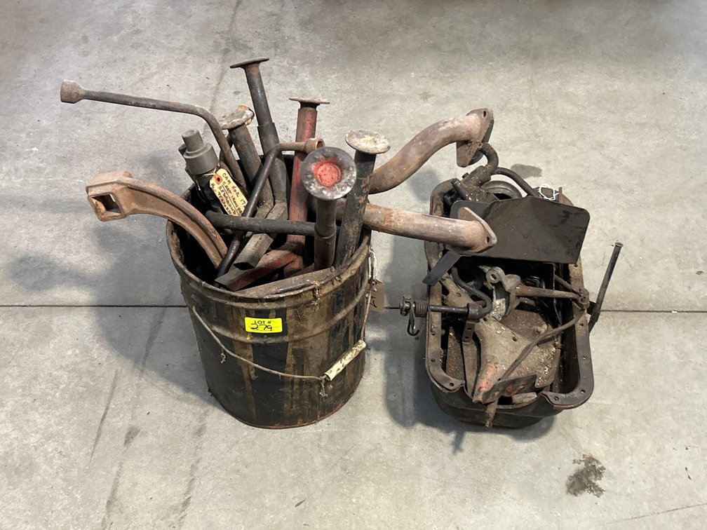 Vintage Automotive Engine and Performance Parts Lot with Reground Camshaft and Oil Pan Components