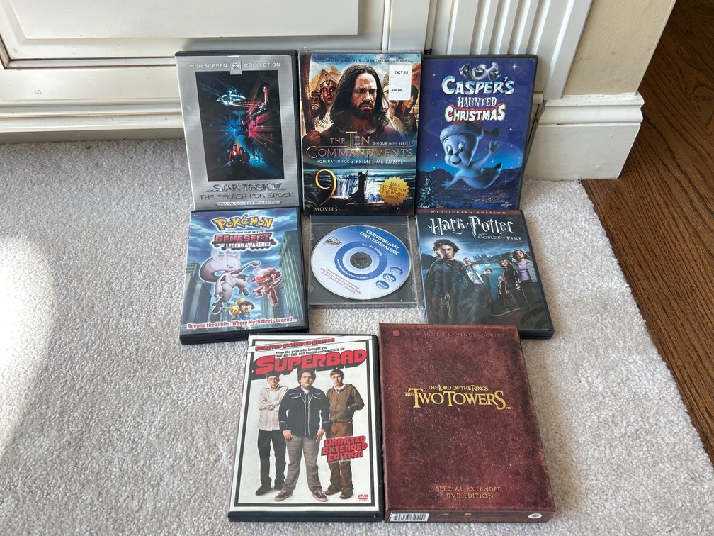 DVDs Including Sci-Fi, Religious, LOTR, Comedy, More