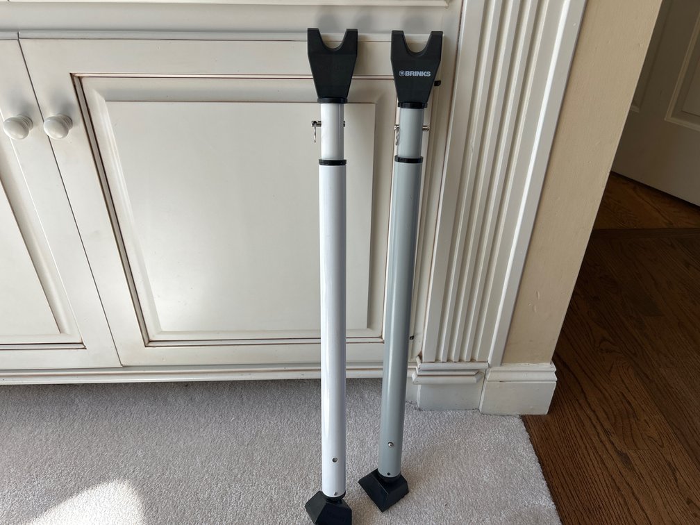 Pair of Brinks Portable Door Security Bars
