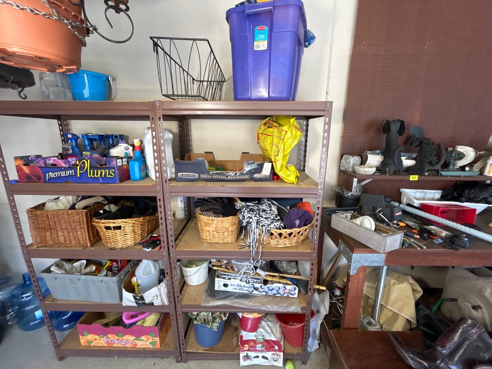 Storage Totes, Wire Basket, Wicker Baskets, Gloves, Hats, Totes, Gardening Supplies, Etc.