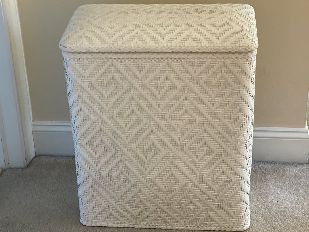 White Wicker Hamper