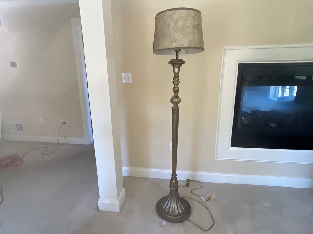 Metal Base Floor Lamp with Shade