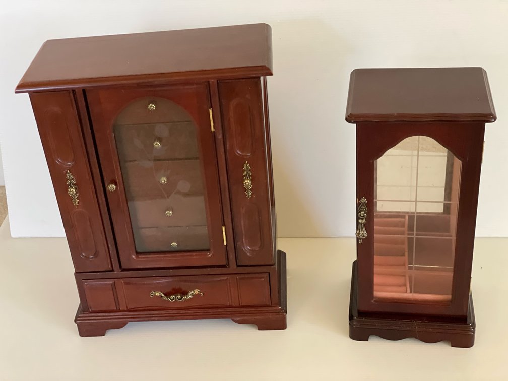 2 Wooden Jewelry Boxes