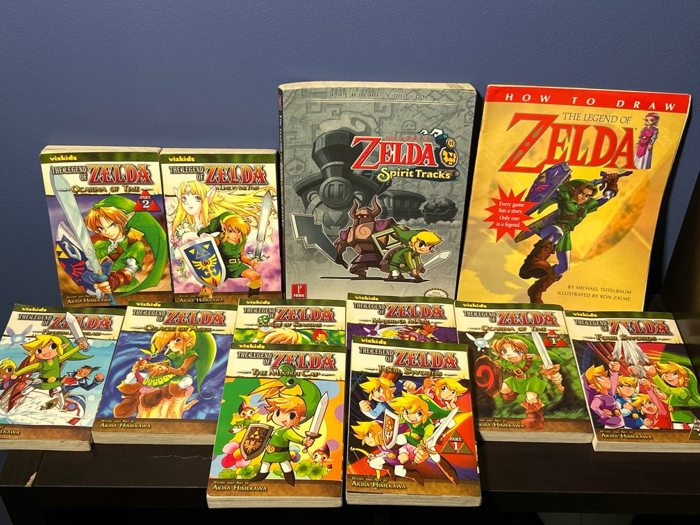 12 Legend of Zelda Books- 10 VizKids Titles, How to Draw & Spirit Tracks