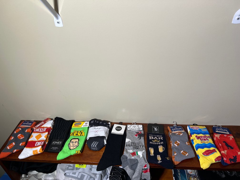 11 Pairs of New Men's Socks- Novelty and Dress
