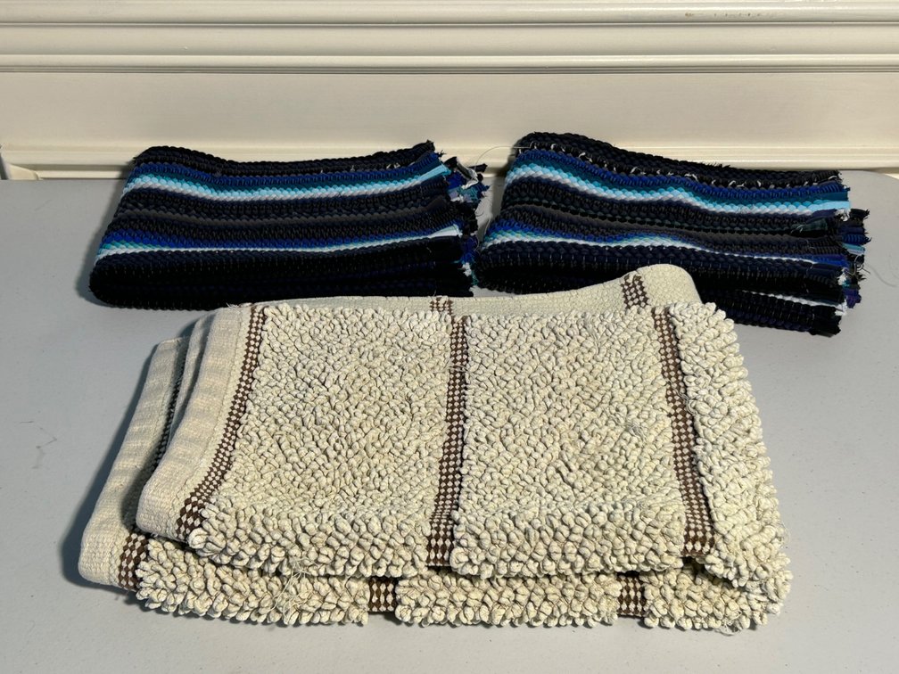 Bath Mat and Woven Runners