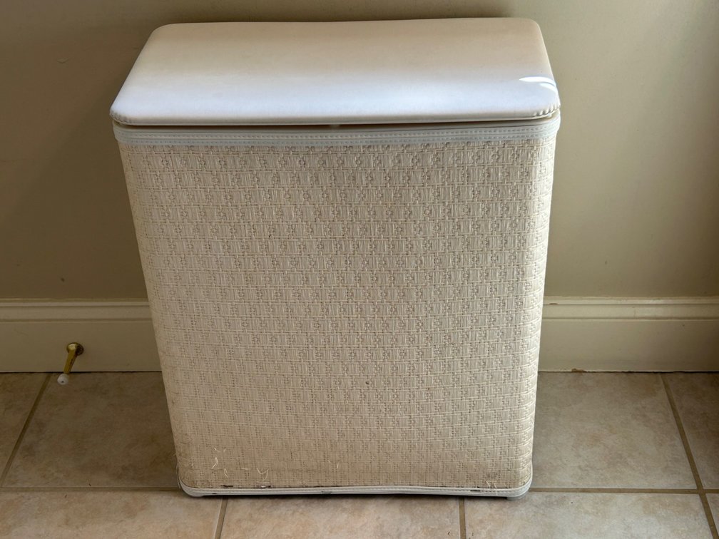 White Wicker Hamper