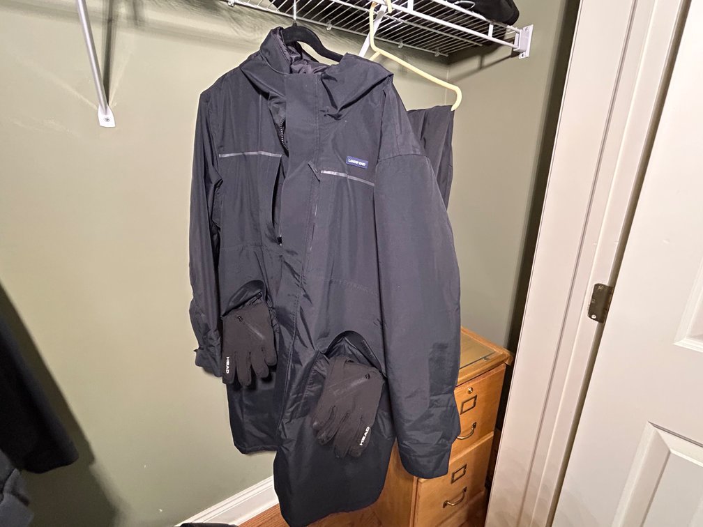 Men's Lands' End Jacket, Pants and Gloves, Size XXL