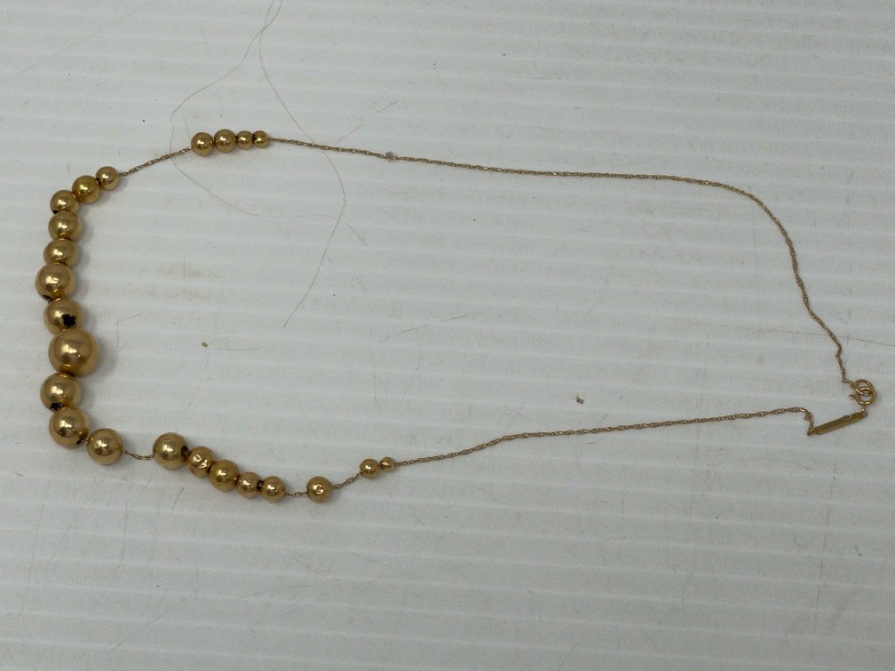 Gold Beaded Necklace