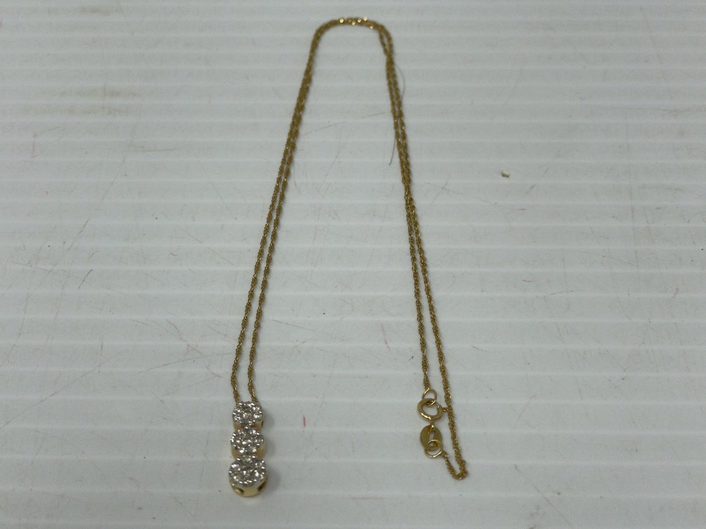 Diamond Cluster Pendant on Chain