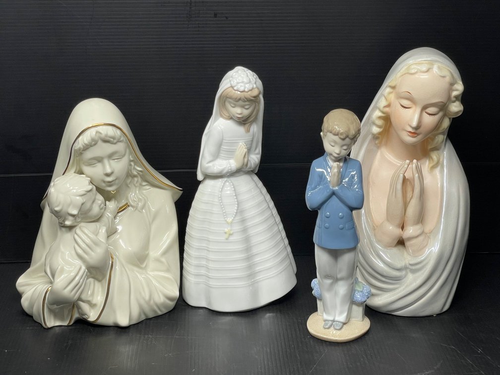 Mikasa Madonna & Child, Praying Madonna Bust, Nao Bride Figure and Nao Boy Figure