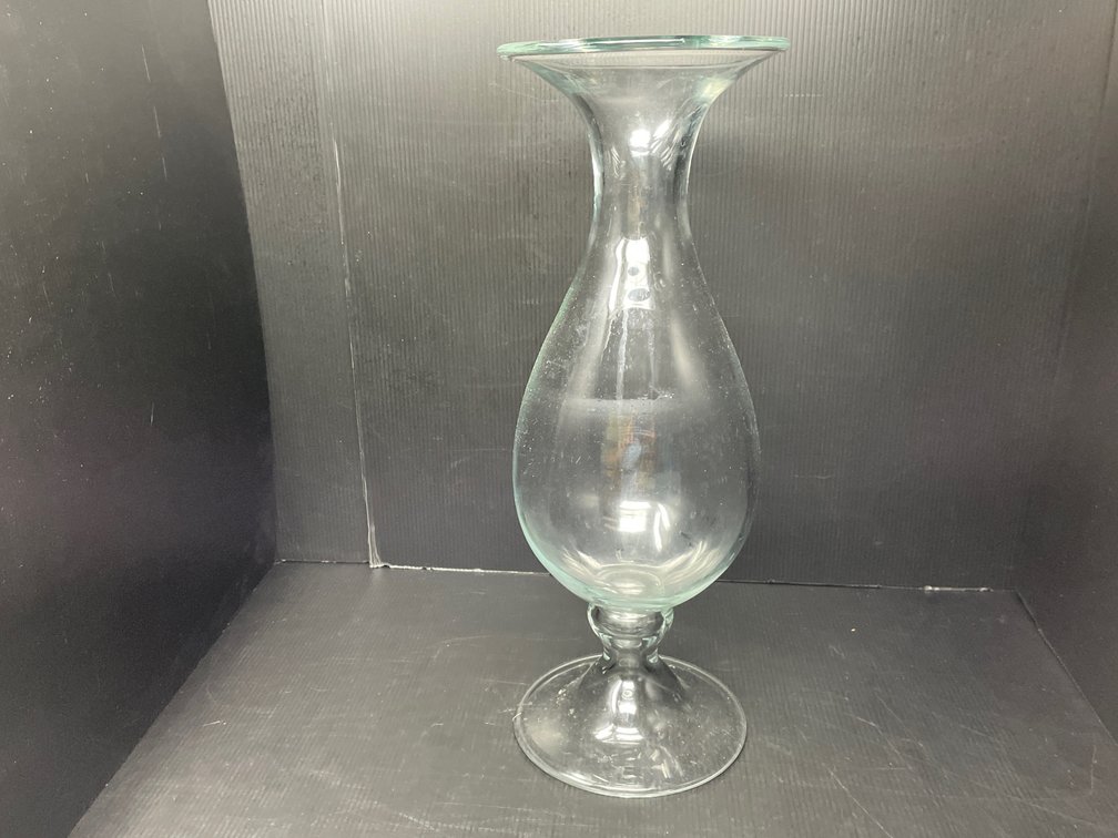 Glass Pedestal Vase