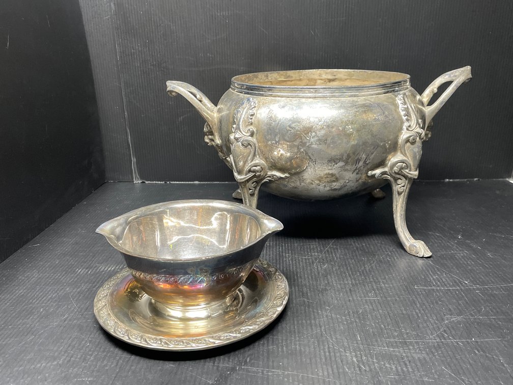 2 Silver Plate Pieces