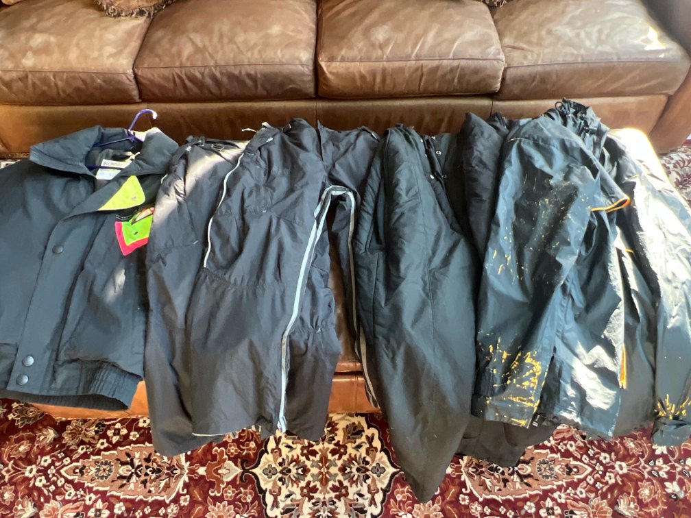 Black Ski Jackets and Pants/Bibs
