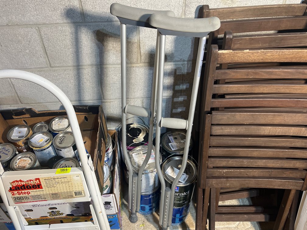 Pair of Aluminum Crutches