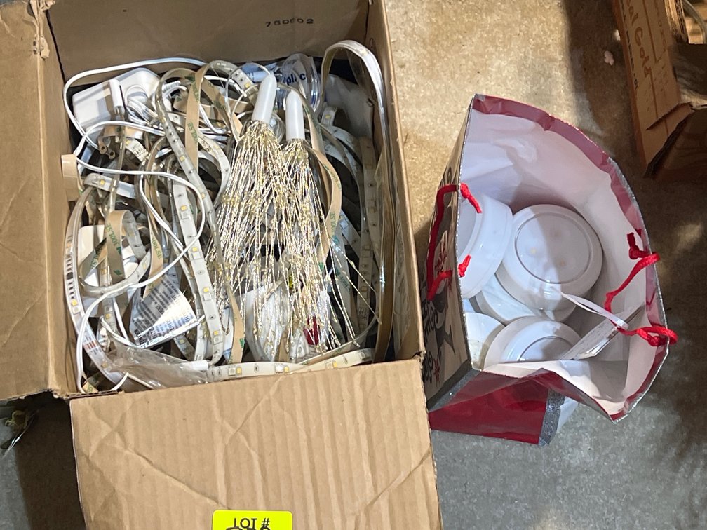 Bag of Tap Lights, Box of Decorative Lighting