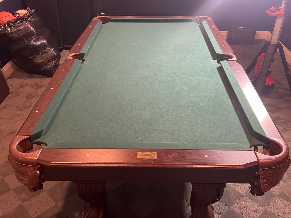 Barrington Billiards Company Pool Table and Ping Pong Top with Rack & Balls