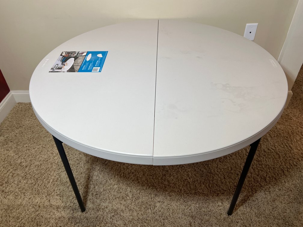 Lifetime Fold-In-Half Round Table