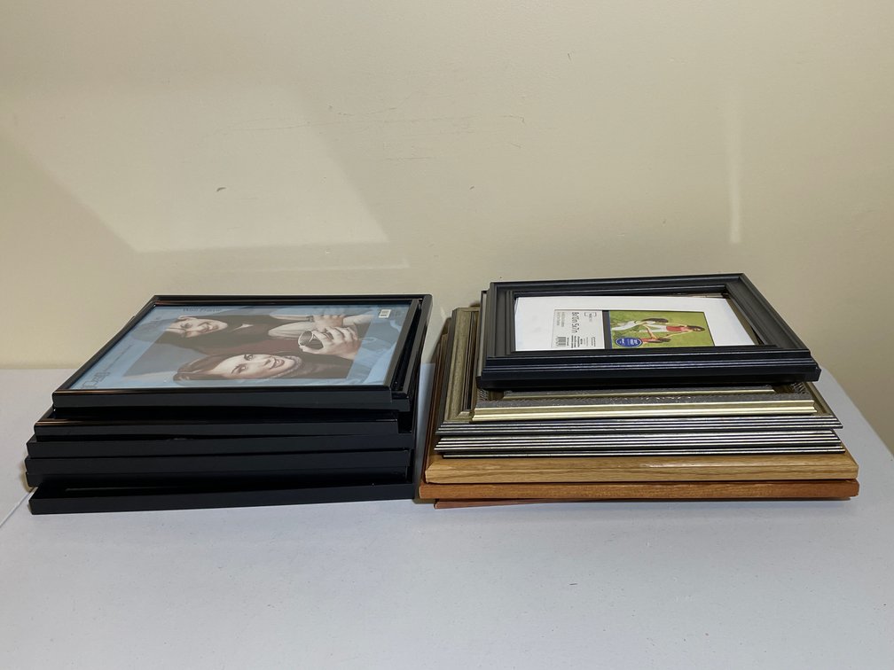 Assorted Picture Frames- Mostly 8" x 10"  and 10" x 13" Sizes