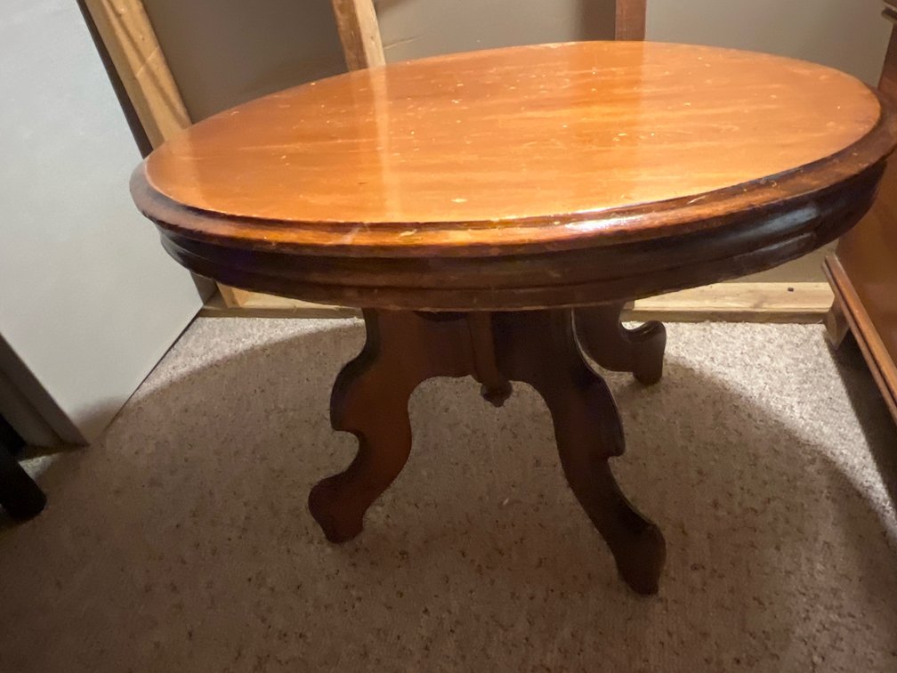 Oval Pedestal Table