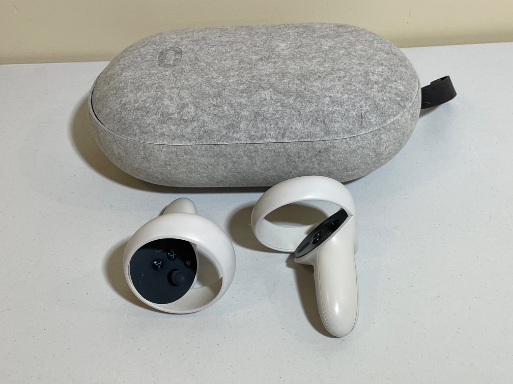 Meta Quest 2 VR Controllers and Official Carrying Case for Meta Quest 2 virtual reality headset