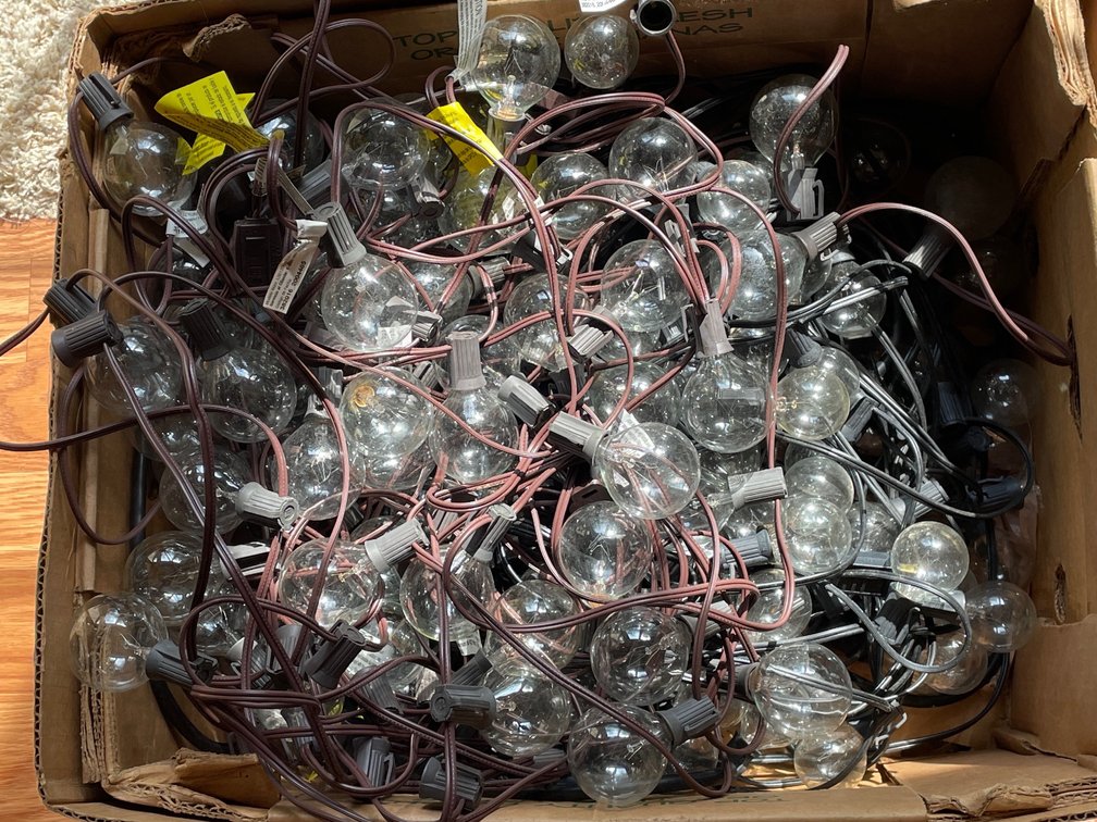 Large String of Clear Bulb Lights
