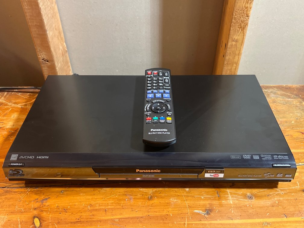 Panasonic DMP-BD80 Blu-Ray Disc Player with Remote