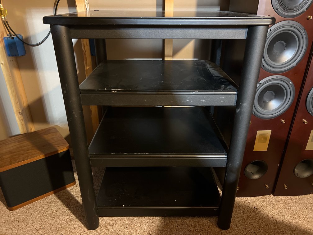 Black Wooden Shelving Unit