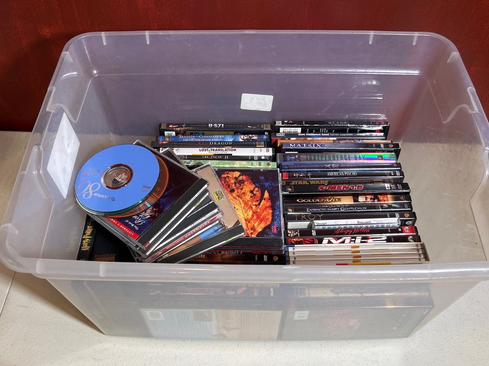 Music CDs and Movie DVDs