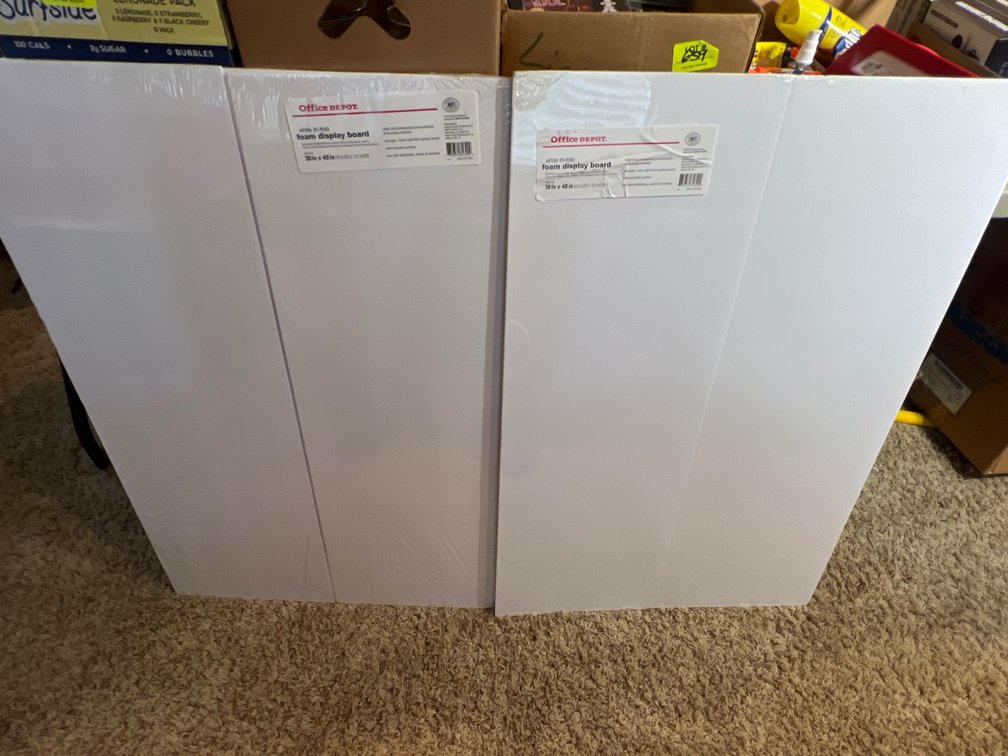 Office Depot White Tri-Fold Foam Display Boards (36" x 48")
