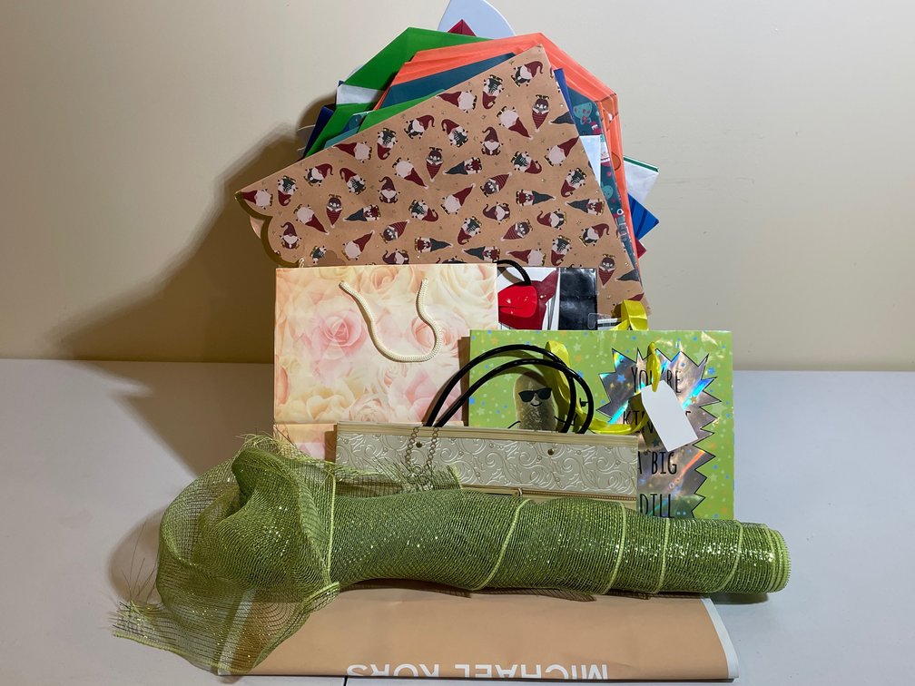 Holiday Gift Bags and Ribbon