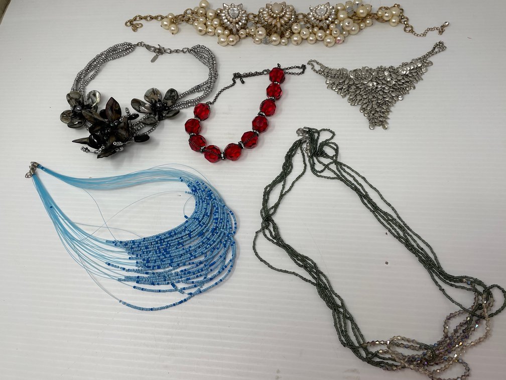 6 Costume Necklaces