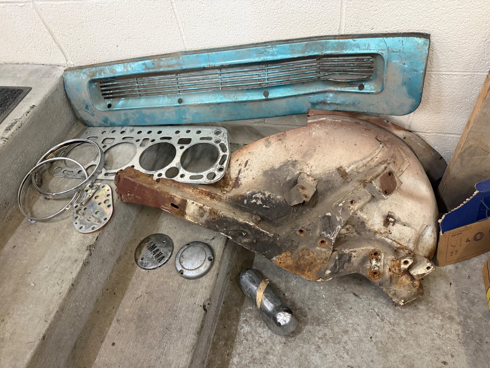 Assorted Vintage Automotive and Engine Parts Lot