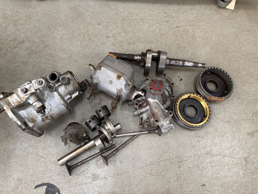 Vintage Transmission Housings, Synchronizers, and Engine Drive Components
