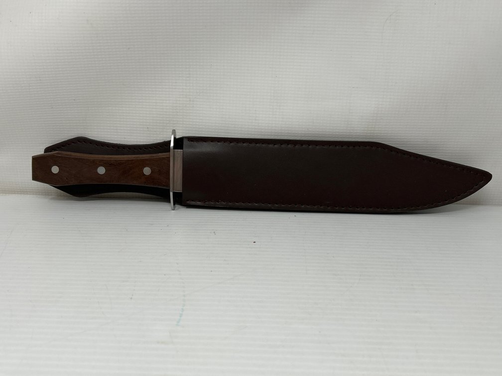 Ank Custom Knife, 17BKANK07 Knife with Leather Sheath