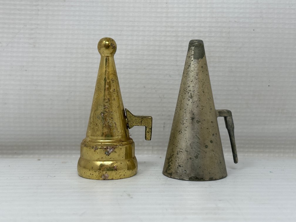 2 Vintage Metal Candle Snuffers