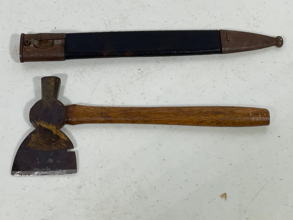 Scabbard and Hatchet