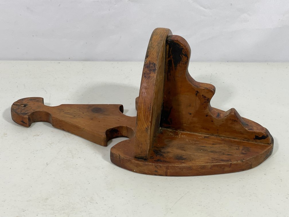 Wooden Folk Art Wall Shelf